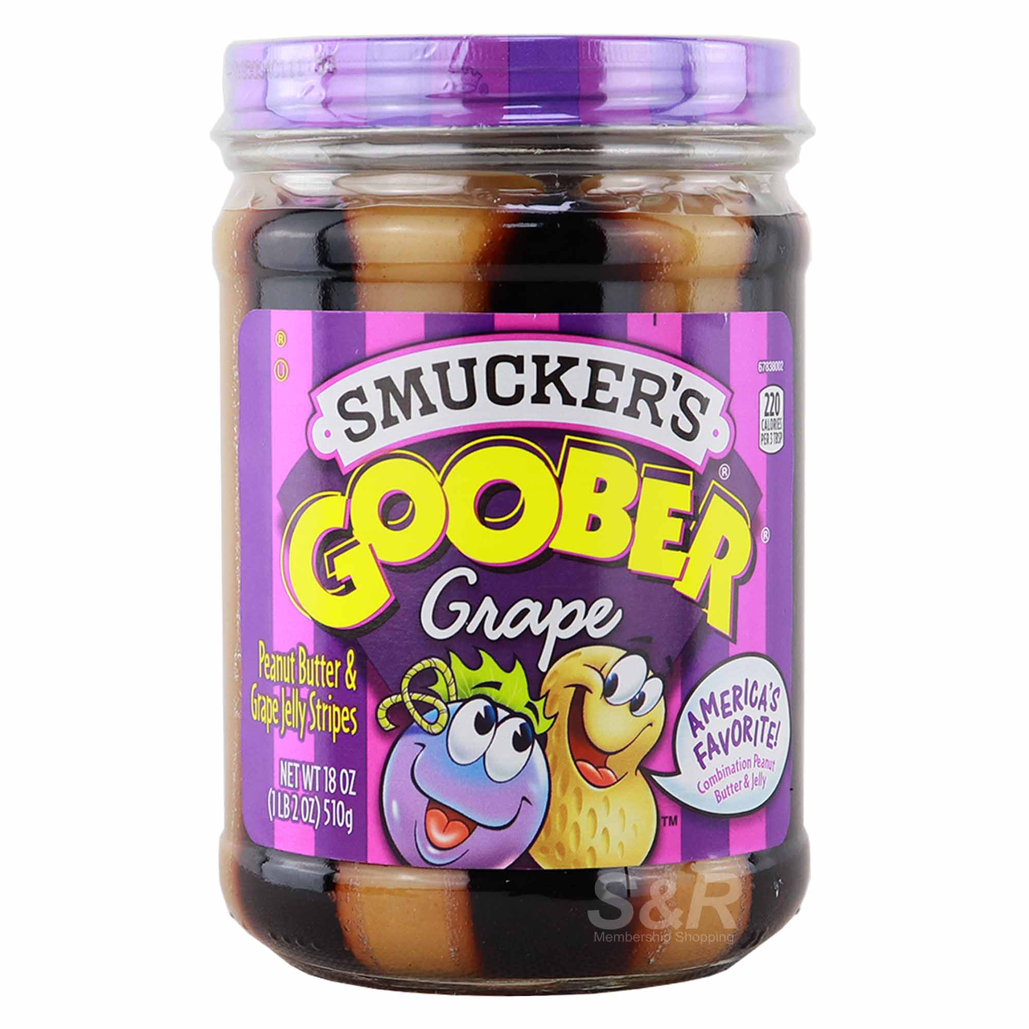 Smucker’s Goober Grape Peanut Butter 510g Smucker’s Goober Grape Peanut Butter 510g